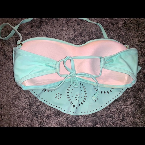 Bandeau bikini top (mint) - Picture 3 of 6